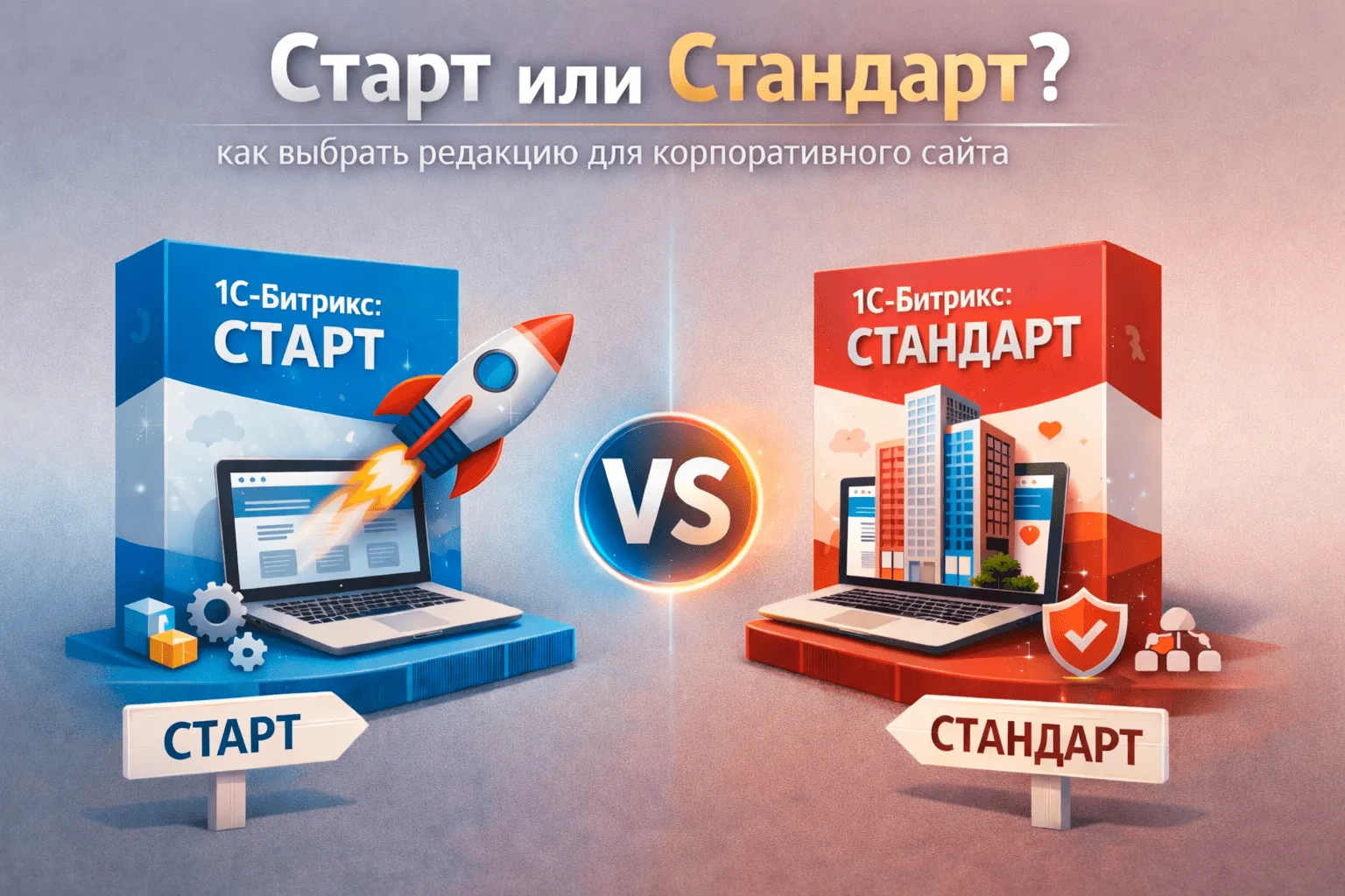Старт или Стандарт: как выбрать редакцию для корпоративного сайта в Владимире